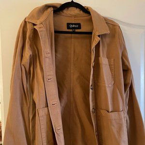 Quince Organic Comfort Stretch Chore Jacket Medium in Tobacco